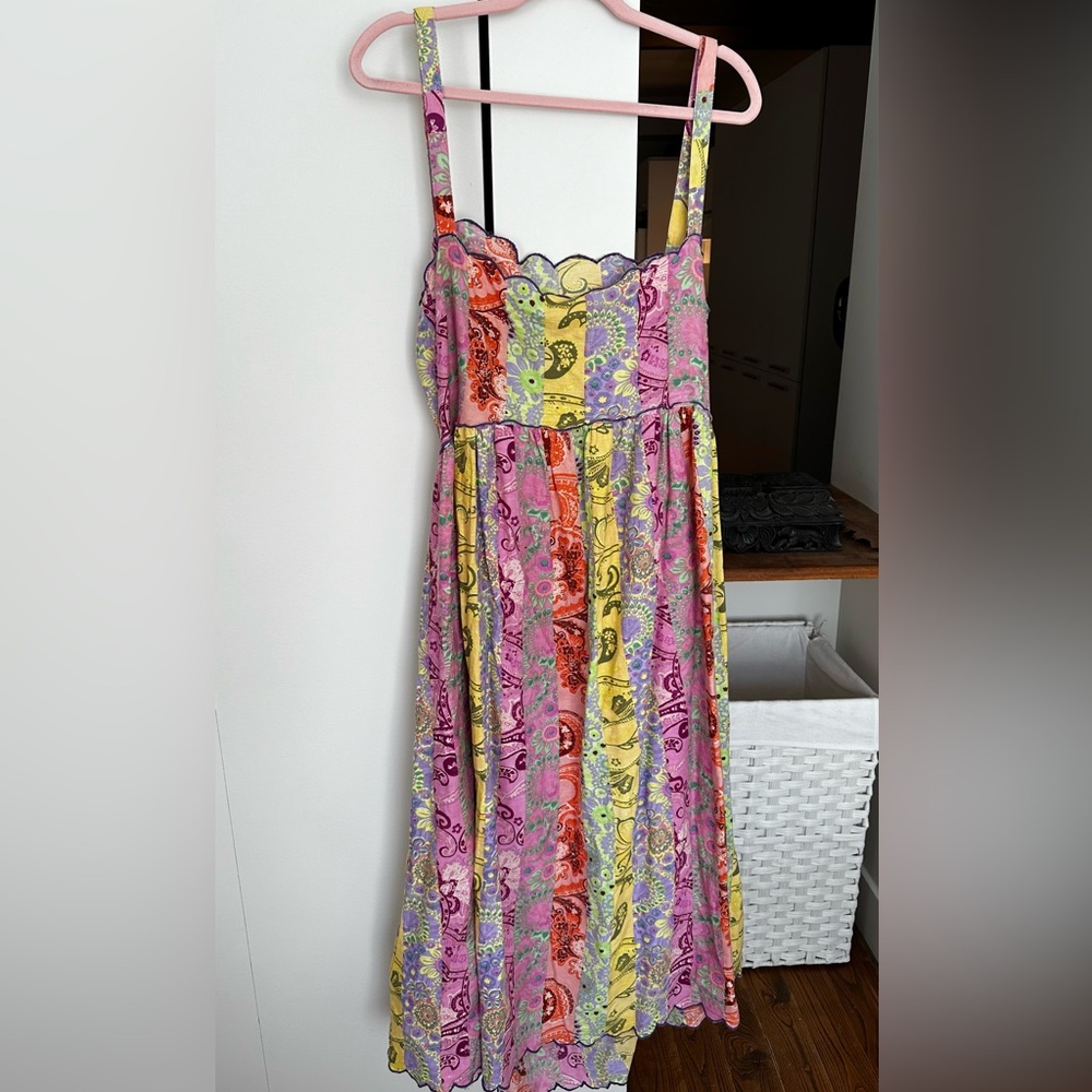 Asos summer midi dress cotton size 14